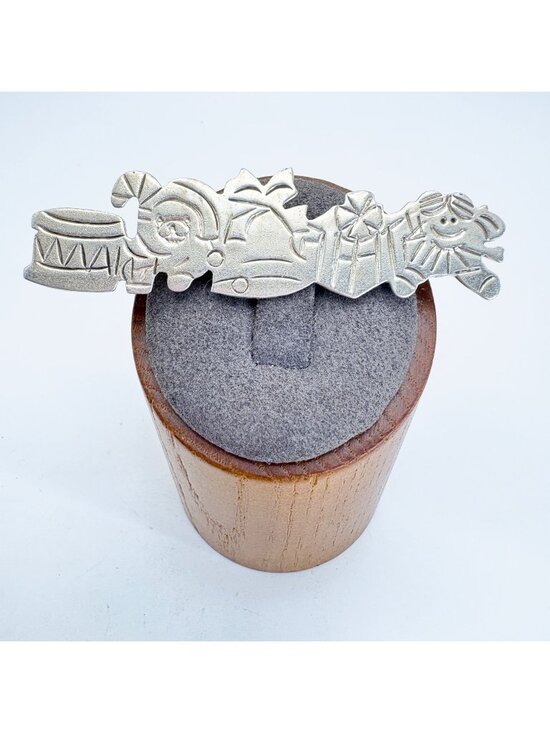 Jewelry - Christmas Holiday Themed Sterling Silver 925 Brooch Size 2.5" Length